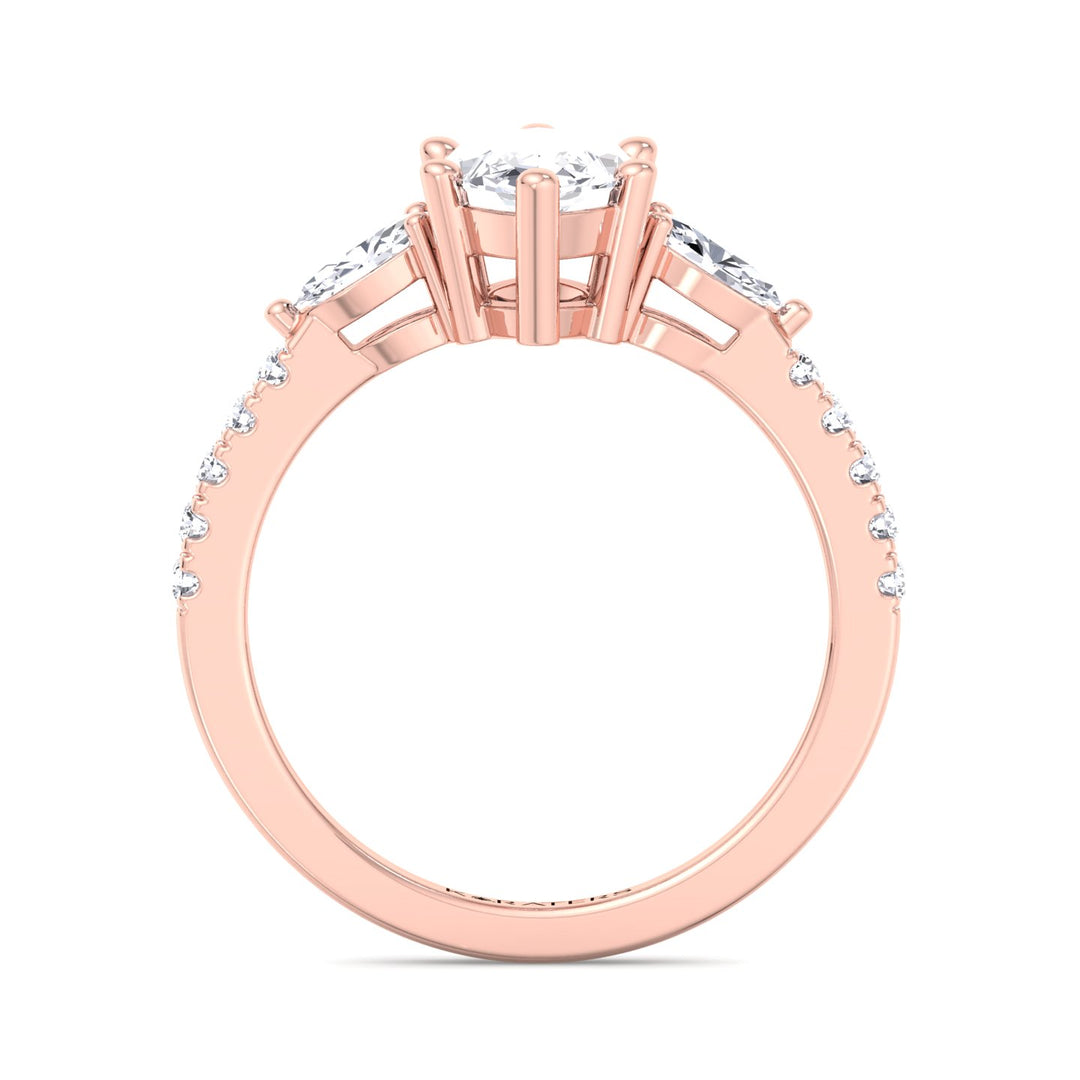 marquise-cut-lab-grown-diamond-engagement-ring-with-oval-pave-sidestones-solid-rose-band