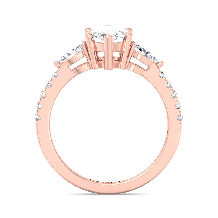 marquise-cut-lab-grown-diamond-engagement-ring-with-oval-pave-sidestones-solid-rose-band