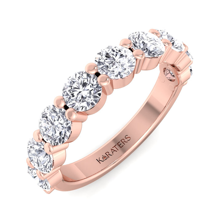 Calahorra - Round Cut Lab Grown Diamond Eternity Band