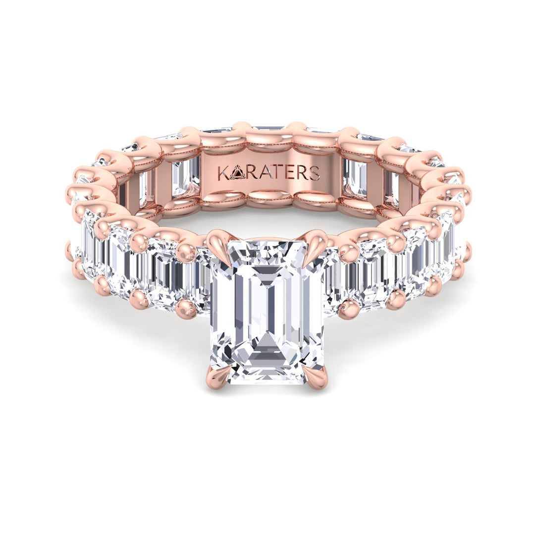 emerald-cut-lab-grown-diamond-eternity-engagement-ring-in-rose-gold