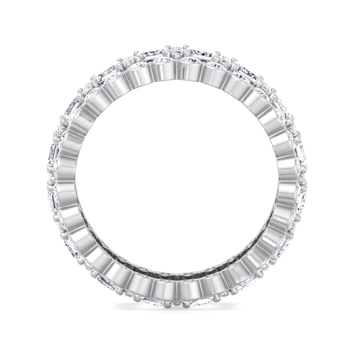 Hellín - Baguette and Round Lab Grown Diamond Eternity Band