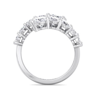 Spirale - Oval Shape Open Row Lab-Grown Diamond Eternity Band