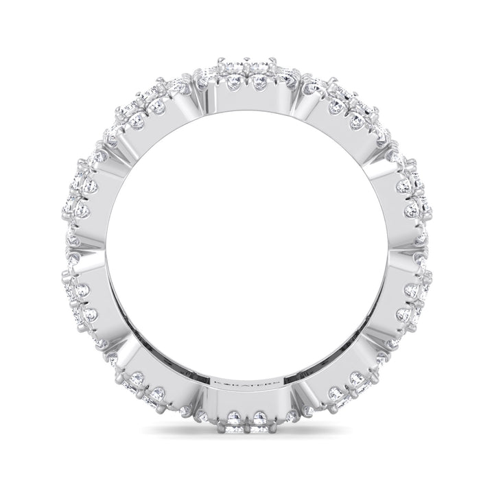 Fascino - (3.55 CT T.W.) Baguette and Round Cut Lab-Grown Diamond Eternity Band