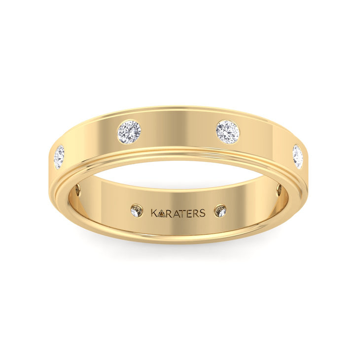 Burano - Men’s Lab Grown Diamond Wedding Band 6mm