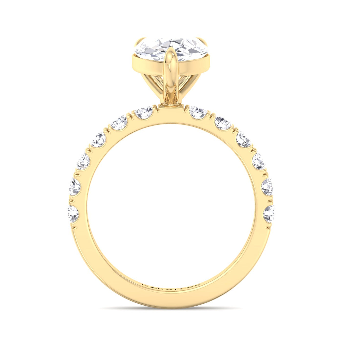 pear-shape-lab-grown-diamond-engagement-ring-with-thick-pave-band-in-yellow-gold