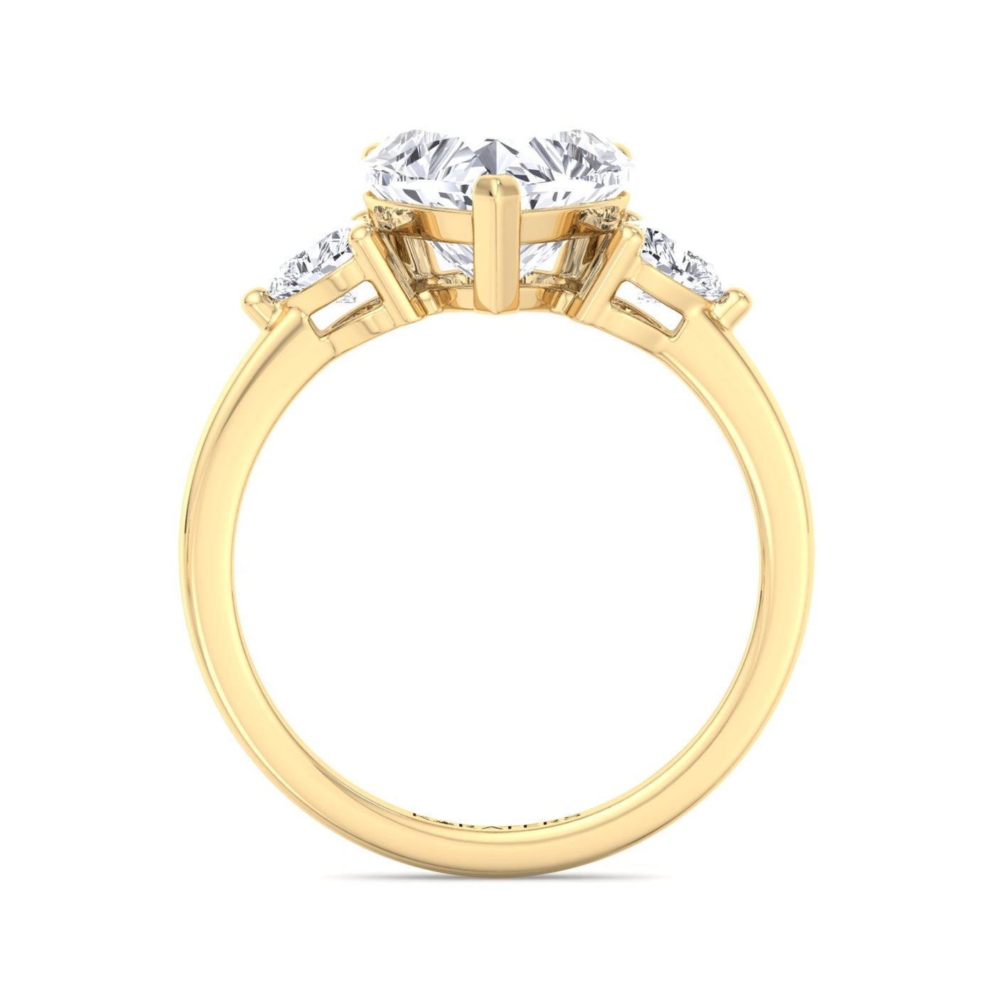 Daisy - Heart Shaped Cut Halo Solitaire Lab Grown Diamond Engagement Ring