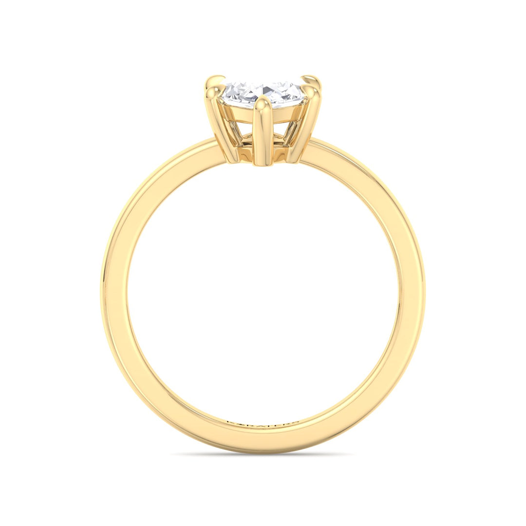 Sesame - Marquise Shape Lab-Grown Diamond Solitaire Engagement Ring