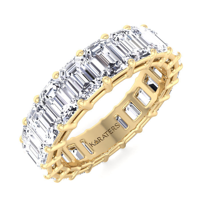 Cartagena - Emerald Cut Lab Grown Diamond Eternity Band